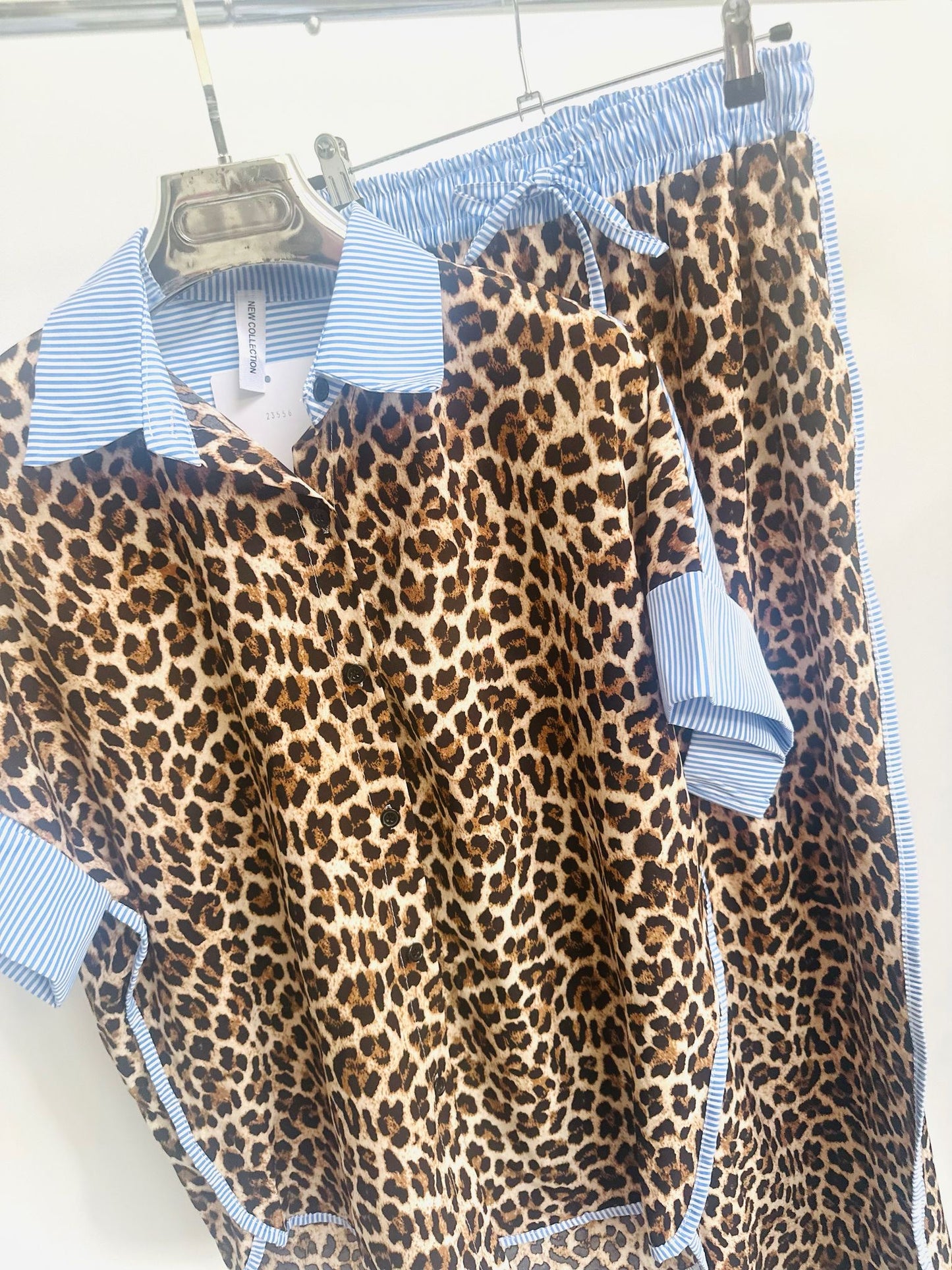 ZADIRA Animal Print Shirt & Trousers Co-Ord